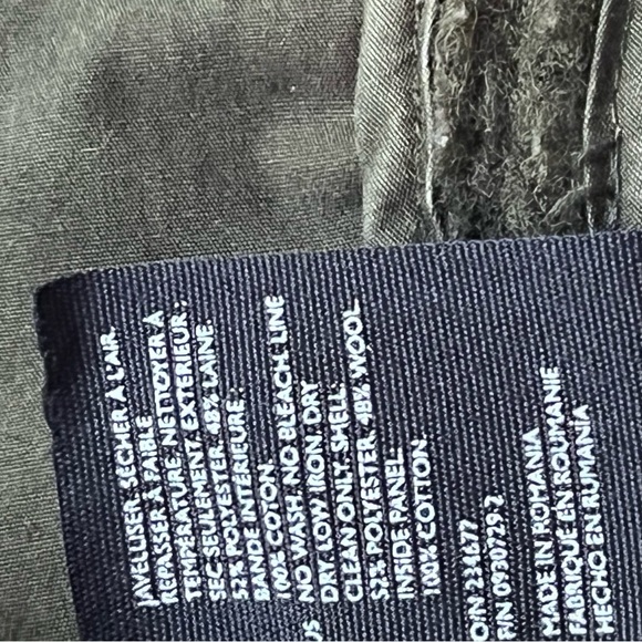 COS Green Wool Blend Oversized Relaxed Fit Teddy Jacket - Picture 8 of 8